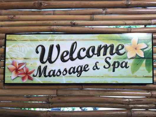 Peppermint Spa - welcome message